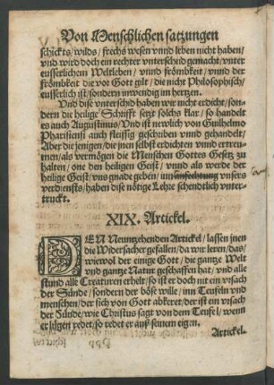 XIX. Artickel.