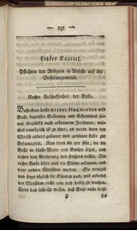 Letztes Kapitel. Pflichten der Religion in Absicht auf die Besserungsmittel.