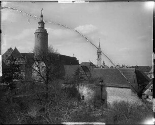 Tauberbischofsheim Ansicht auf das Schloss und die Stadtbefestigung