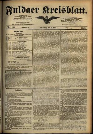 Ausgabe vom Mittwoch, den 05. Mai 1909.