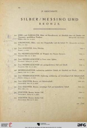 Silber/Messing und Bronze (Nr. 532-578)