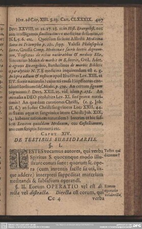 Caput XIV. De Testibus subsidiariis