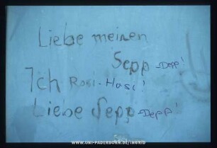 Liebe meinen Sepp Ich Rosi Liebe Sepp