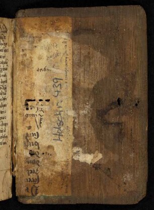 Fragment: Gebet zu Christus (kopfständig, 15. Jh., 2. Hälfte, s. auch vorderer Spiegel