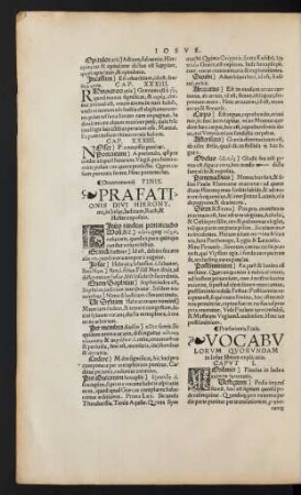 Vocabulorum Quorundam in Iosue librum explicatio. - Quarundam Dicitionum in librum Ester, explicatio.