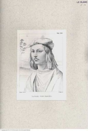 Rafael von Urbino und sein Vater Giovanni SantiTeil 4. Nachträge: mit 5 Abbildungen.Rafael von Urbino (Taf. XVII aus Johann David Passavant, "Rafael von Urbino und sein Vater Giovanni Santi", [Teil 3] Leipzig o.J. [1858]) - J. D. Passavant, Rafael von Urbino