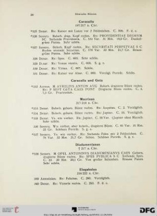 Caracalla (Nr. 325-331)