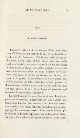 VII. Le moine bourru