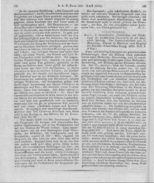 Hemmann, D.: Materialien zur Förderung des praktischen Unterrichts in der deutschen Sprache. Für Landschullehrer. Aarau: Sauerländer 1830