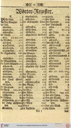 Wörter-Register