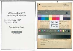 Entnazifizierung Paul Spruenken , geb. 30.05.1905 (Lehrer)