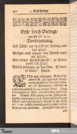 Erste Leich-Predigt [...].
