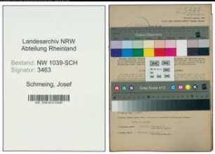 Entnazifizierung Josef Schmeing , geb. 28.09.1903 (Baecker)