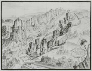 Prospect von Plauischen grunde und der Carlsburg bey Doeltshen