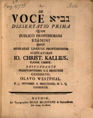 De voce nāvî dissertatio prima