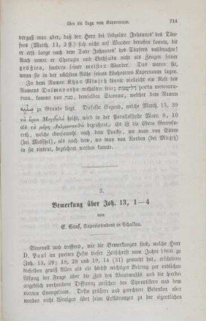 741-748 Bemerkung über Joh. 13,1-4
