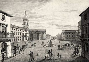 Der Marktplatz in Carlsruhe