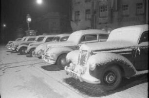 Erster Schneefall.