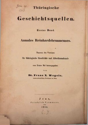 Annales Reinhardsbrunnenses