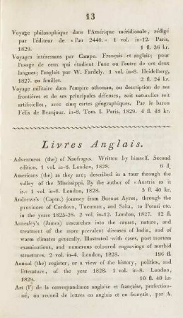 Livres Anglais