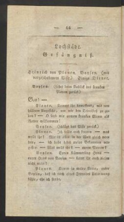 Lochstädt. Gefängniß