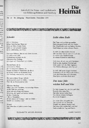 Nr. 12. 86. Jahrgang. Neumünster, Dezember 1979.