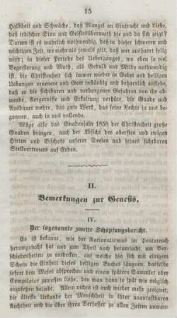 15-34 Bemerkungen zu Genesis : Fortsetzung