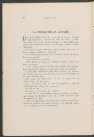 El poder de la sangre
