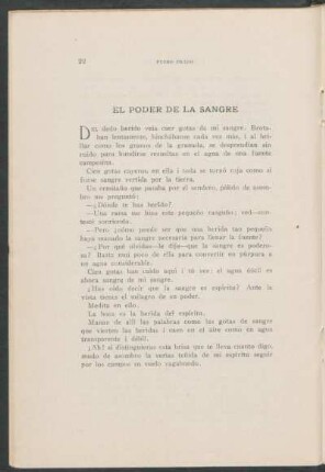 El poder de la sangre