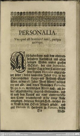 Personalia