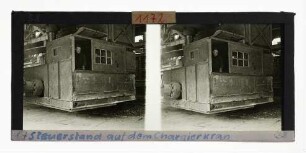 Steuerstand auf dem Chargierkran