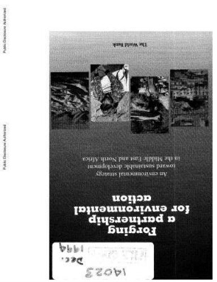 Forging a partnership for environmental action : an environmental strategy toward sustainable development in the Middle East and North Africa