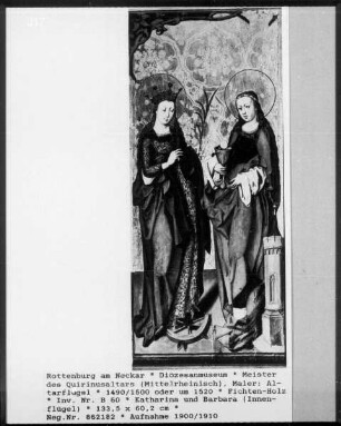 Die Heilige Katharina und Barbara