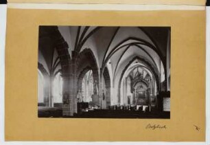 Markuskirche, Butzbach: Innenansicht (aus: Skizzen- und Fotoalbum 23)