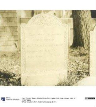 Salem, Friedhof, Grabstein: Capitan John Crowninshield