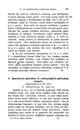 8. Quaestiones epistolicae de orthographicis quibusdam Graecis