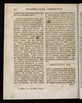 760-765, Institutio CVI.