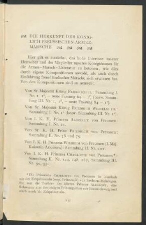 Die Herkunft der Königlich Preußischen Armee-Märsche