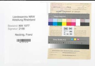 Entnazifizierung Franz Necknig , geb. 08.12.1914 (Polizist)