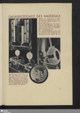 Dauerfestigkeit des Materials