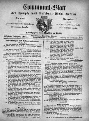 1876,47: No. 47, 12. November 1876