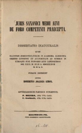Juris Sam̱ici medii neri de foro competenti prascopta