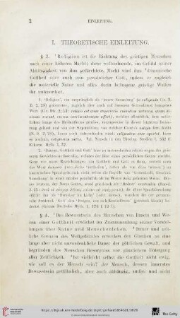 I. Theoretische Einleitung