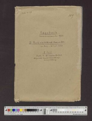 Band 119: Sommersemester 1933, Hamburg