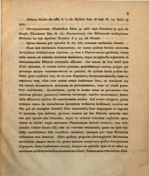 De epistolis Platonicis, utrum genuinae sint an suppositiciae : Disquisitio critica