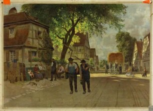 Feierabend nach der Feldarbeit