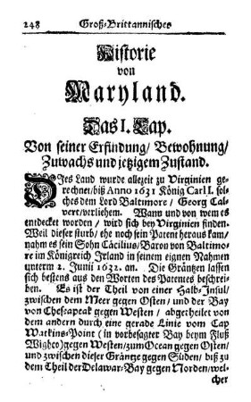 Historie von Maryland.