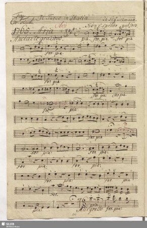 1765. Aria: Non è spento quel foco soave / Seydelmann, F.