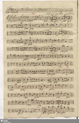 1765. Aria: Non è spento quel foco soave / Seydelmann, F.