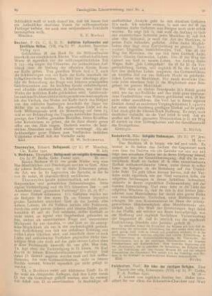 89-90 [Rezension] Thurneysen, Eduard, Dostojewski